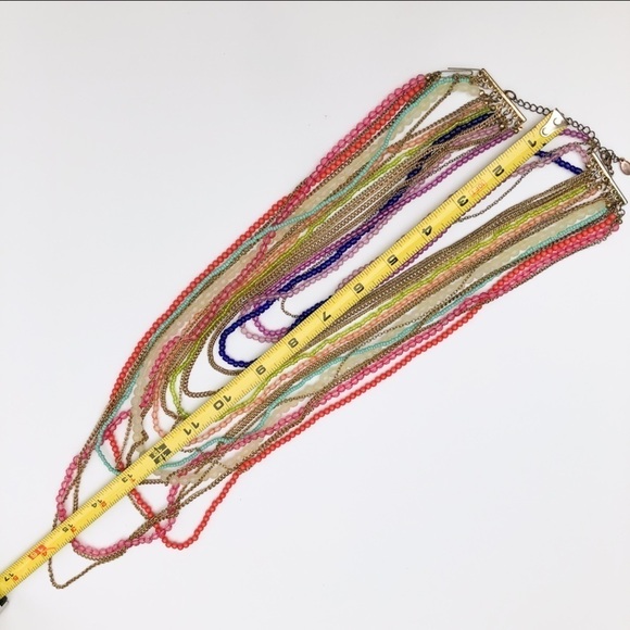 𝅺Aldo Multilayer and Multicolour Beaded Necklace - Picture 6 of 13